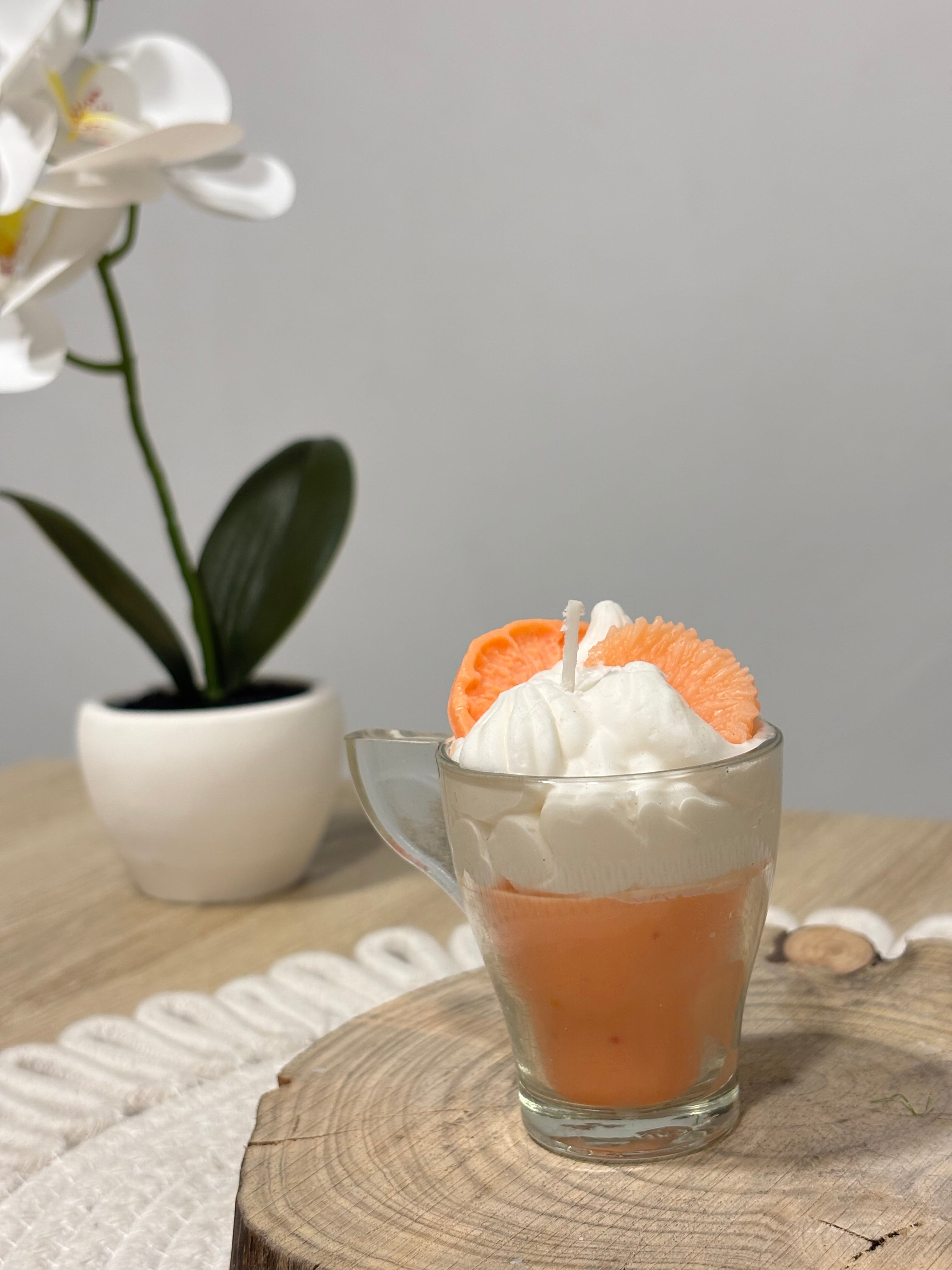 Vela mini Citrus Cream 🍊 - Aroma Naranja
