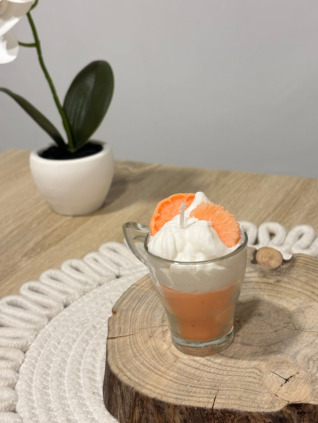 Vela mini Citrus Cream 🍊 - Aroma Naranja