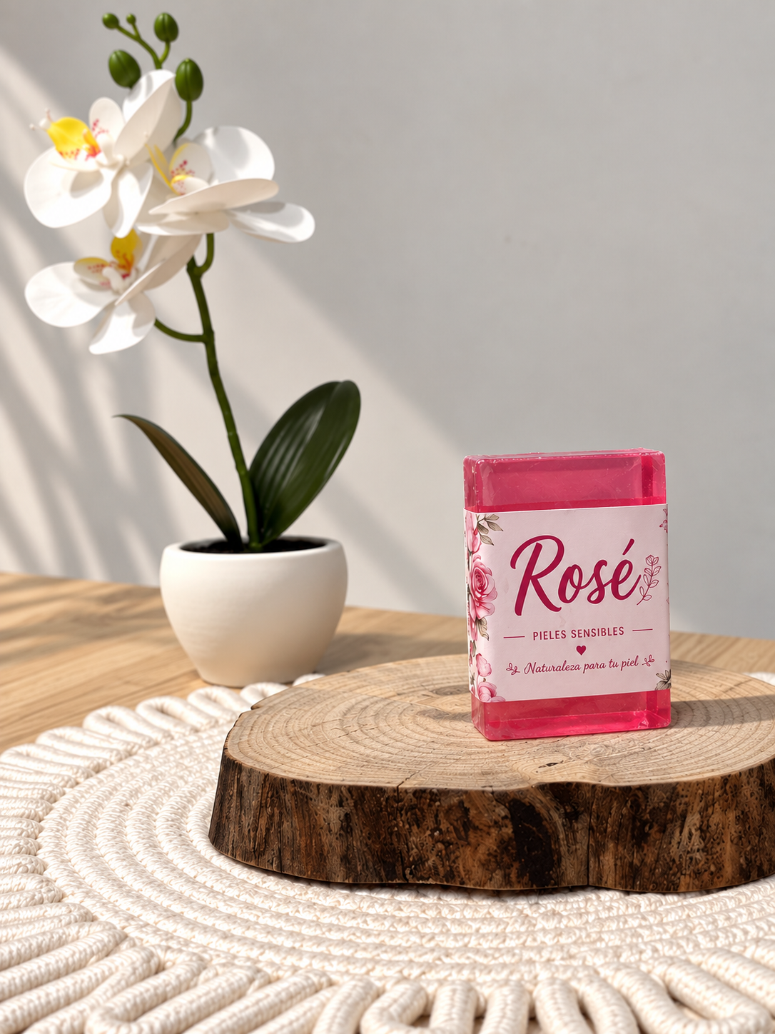 Jabón Rosé pieles sensibles - Natural