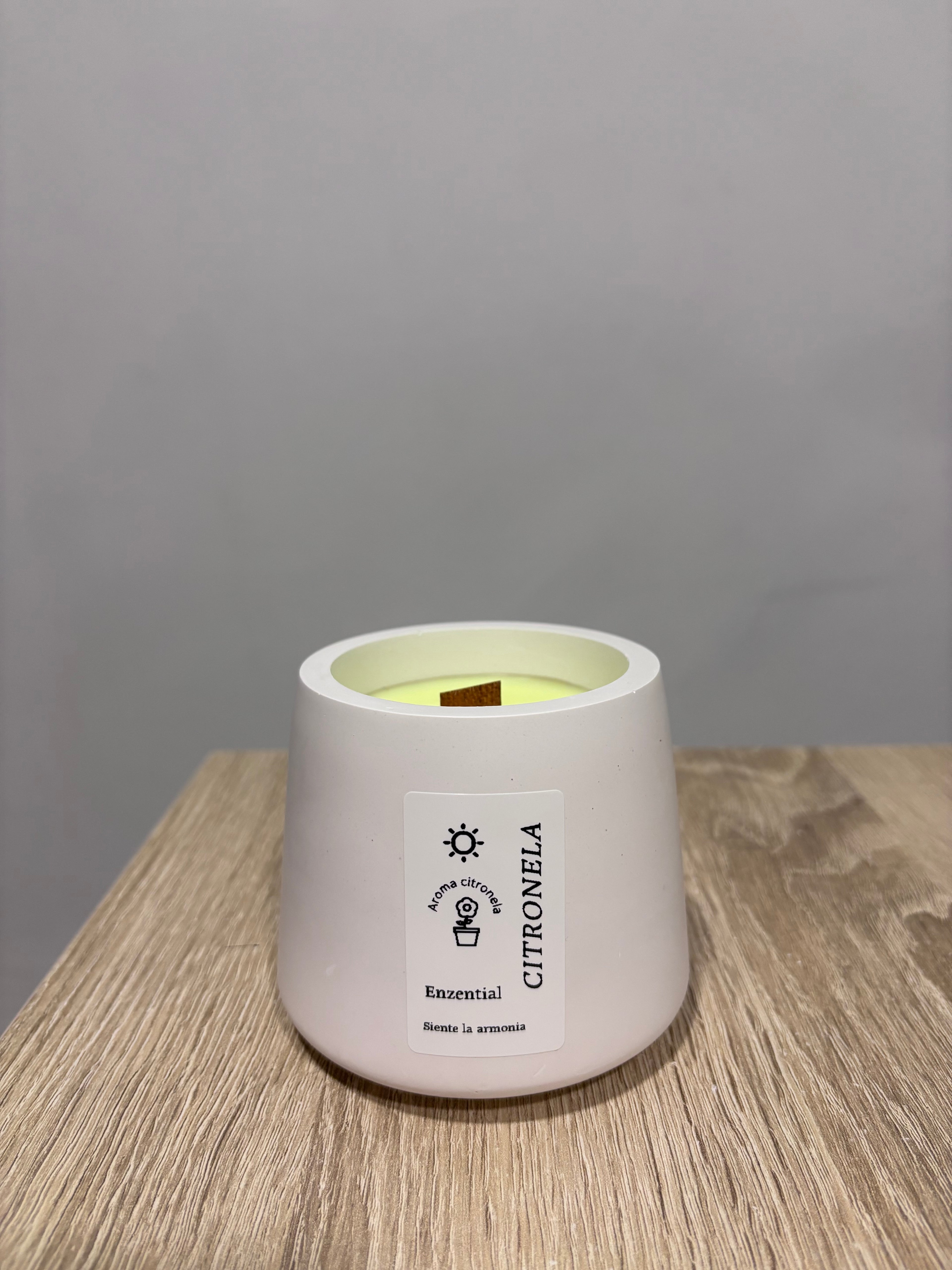 Vela citronela Anti mosquitos natural Citron Nela piedra natura🪴🦟