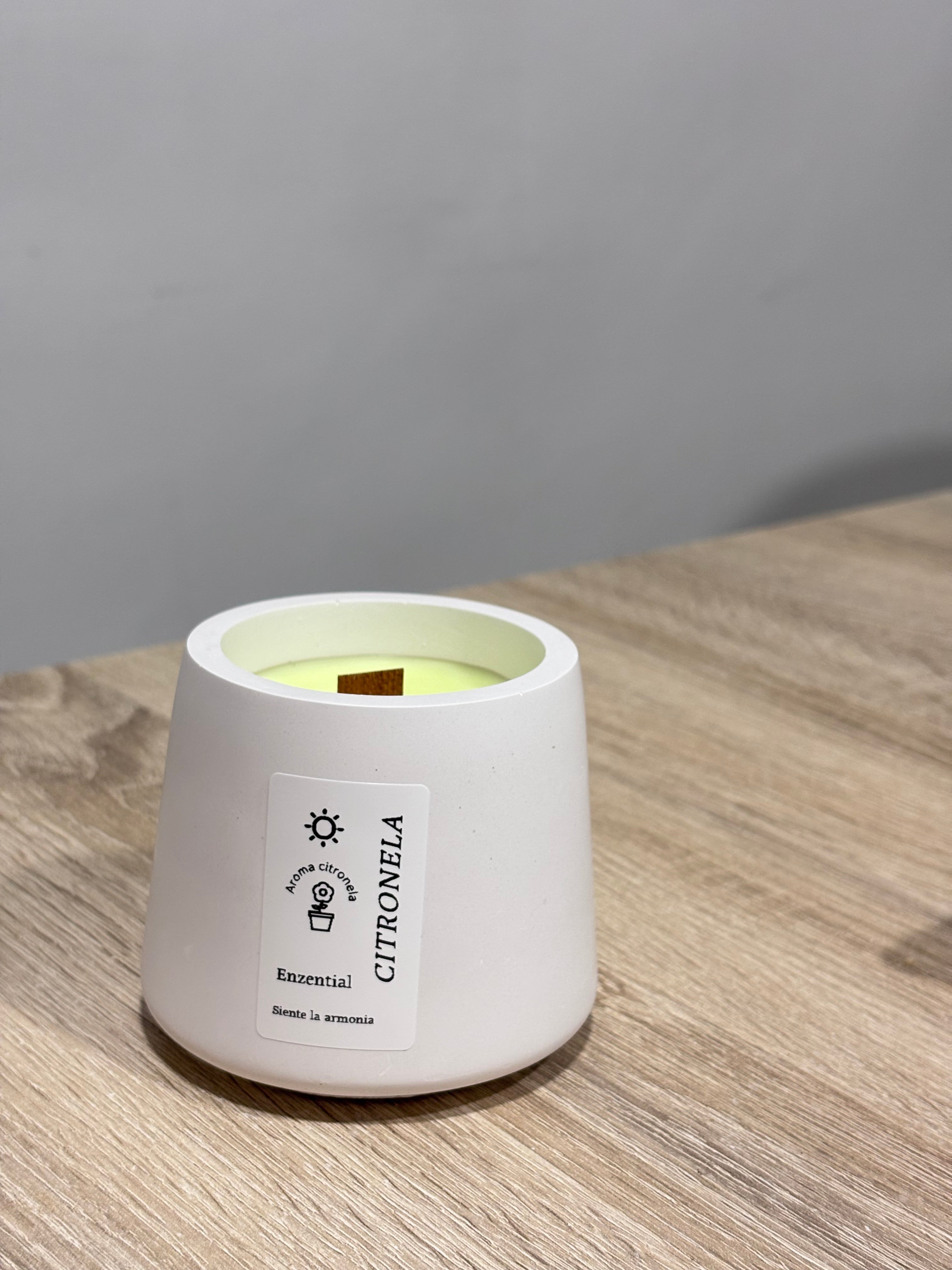 Vela citronela Anti mosquitos natural Citron Nela piedra natura🪴🦟