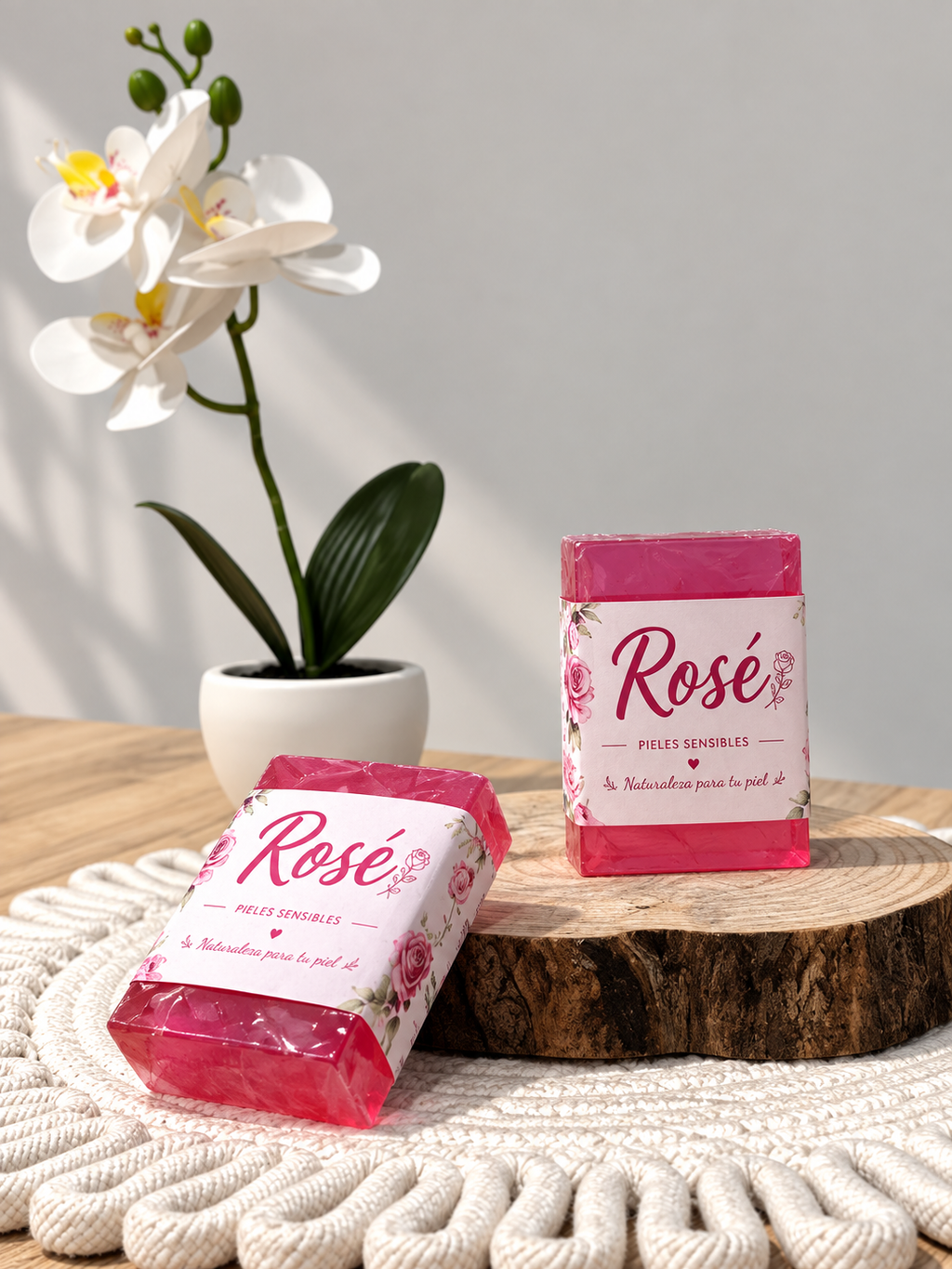 Jabón Rosé pieles sensibles - Natural