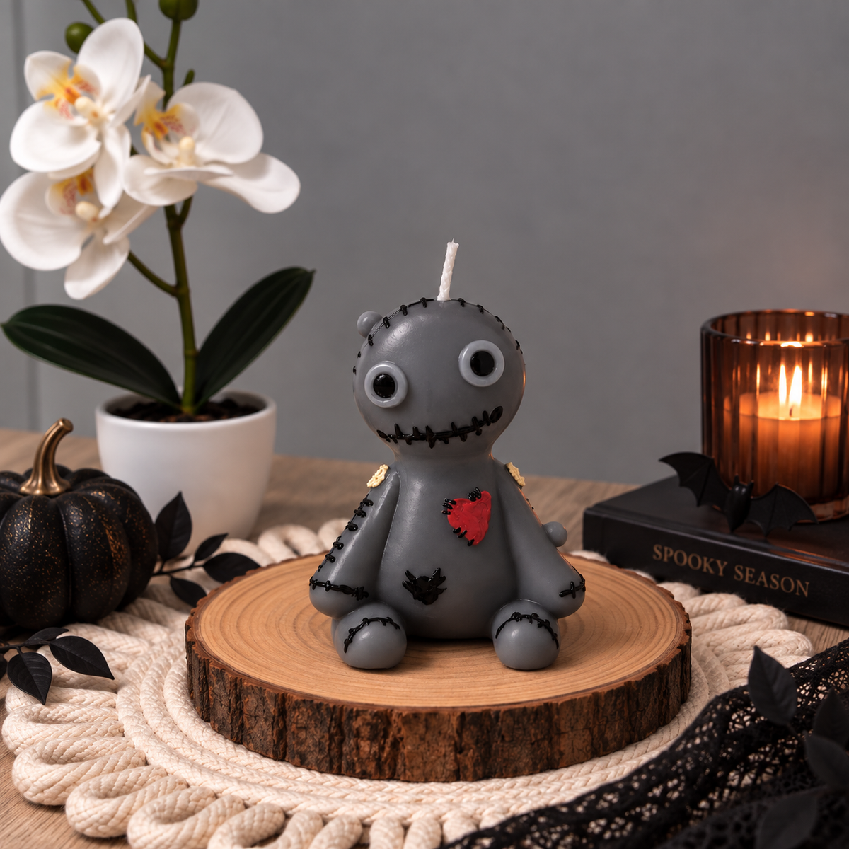 Vela muñeco vudú Halloween