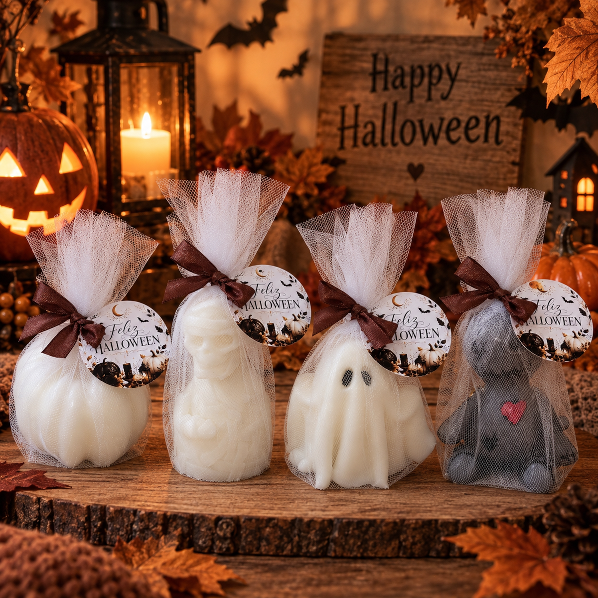 Detalles velas Halloween 🎁 Listas para regalar